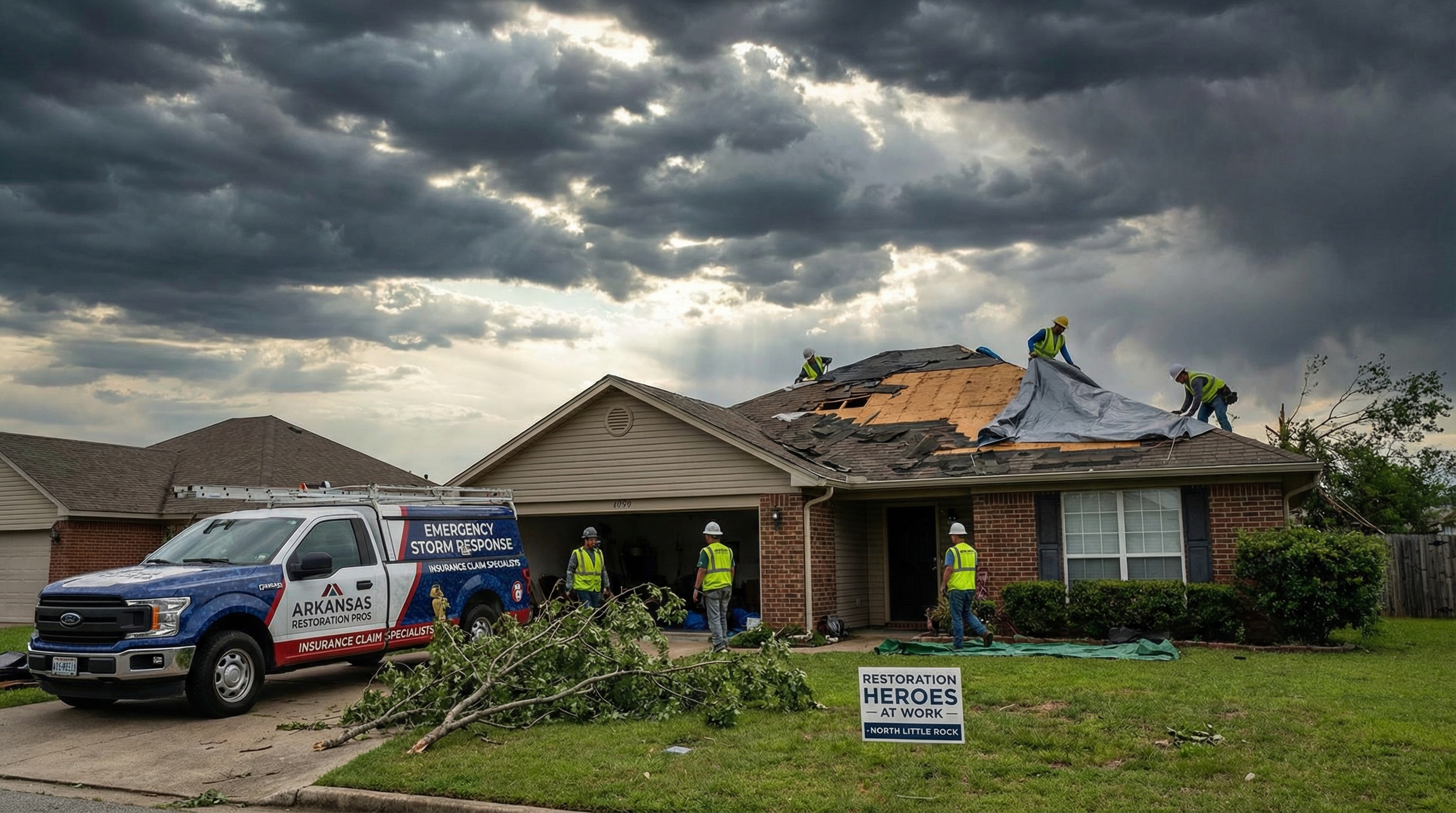 North Little Rock Storm Cleanup - Storm Damage Experts